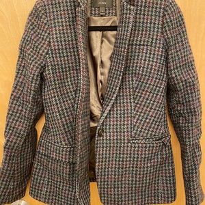 J Crew Houndstooth Blazer Sz 4